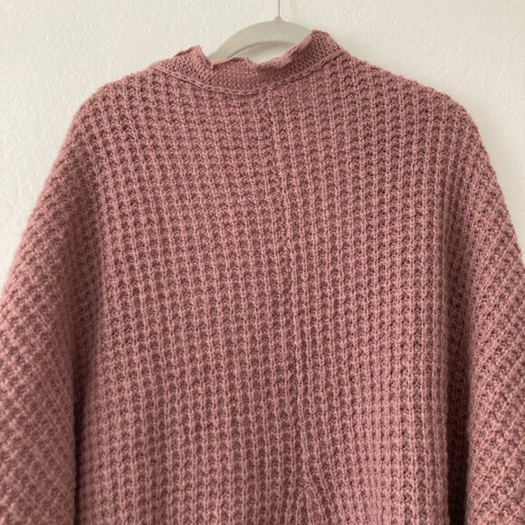 Anthropologie Moth Rocia Mauve Crochet Knit Open Cardigan Cottagecore Wool Small - Picture 8 of 11